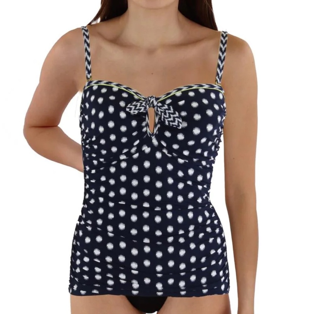 Bleu Rod Beattie Knot Front Tankini Swim Top